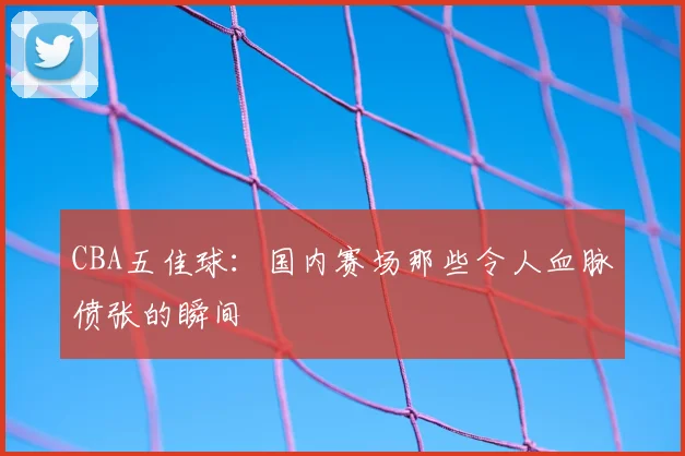 CBA五佳球：国内赛场那些令人血脉偾张的瞬间